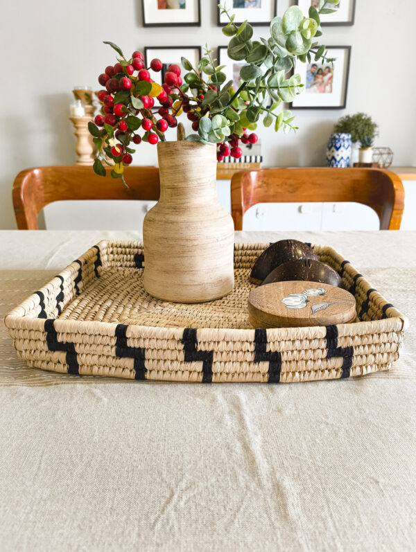 Woven serving tray or basket