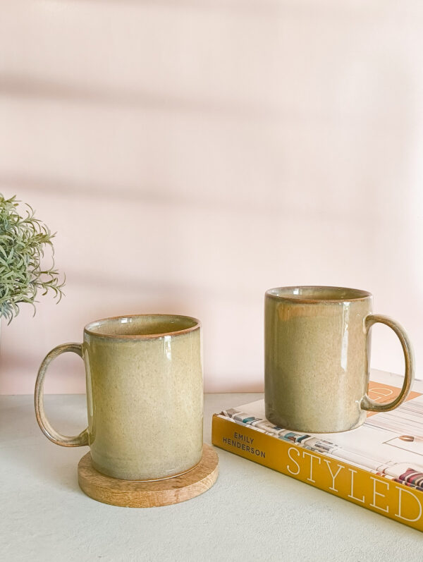 Handmade ceramic broad mug