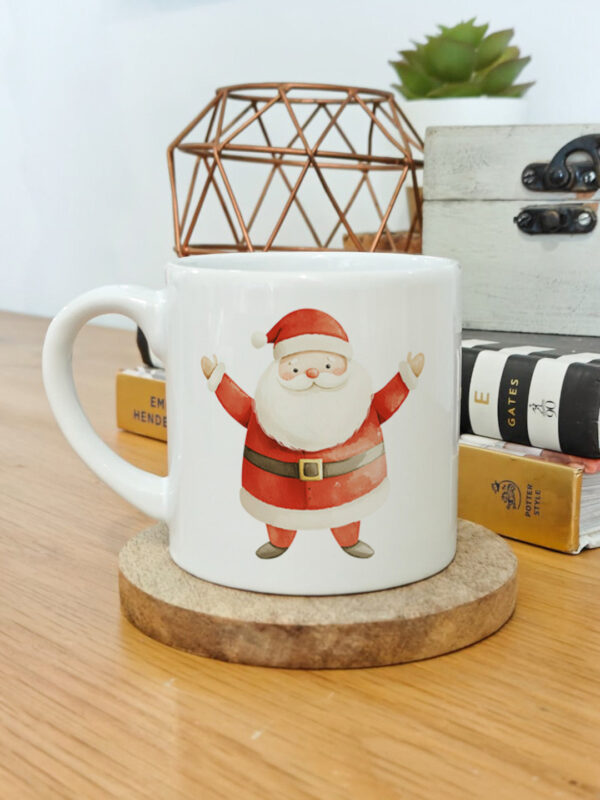 Personalised and printed ceramic Christmas cup set