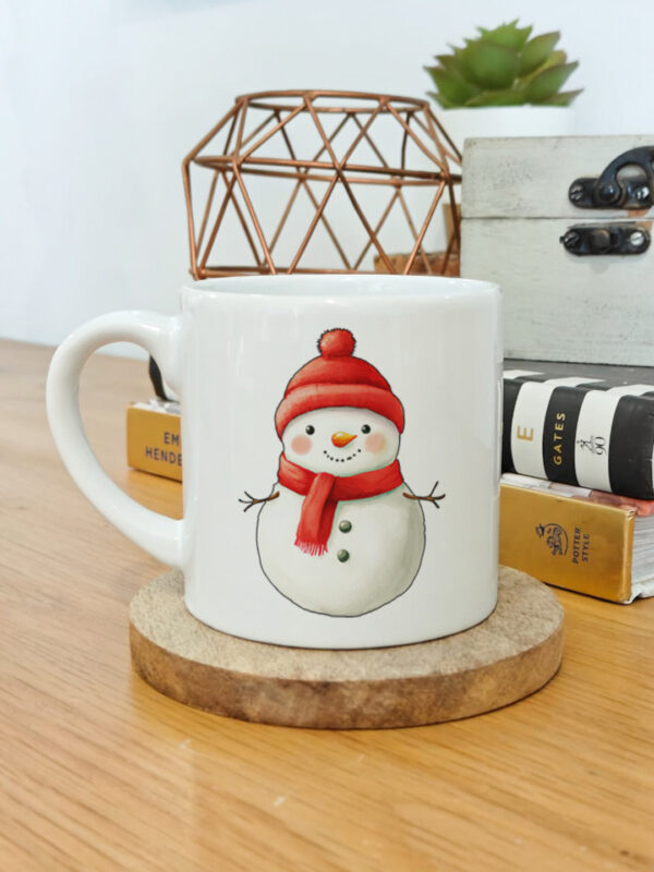 Personalised and printed ceramic Christmas cup set