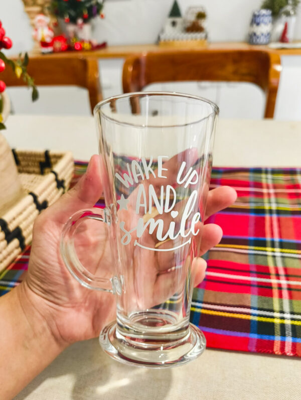 Personalised Irish glass cup